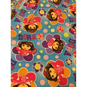 Dora The Explorer Fabric 2+ Yards 2013 Totally Dora Floral Badges DIY Quilting